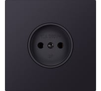 Розетка одноместная SMARTBUY без заземления независимая 10А черная акрил Альтаир SBE-i11ba-10-S1-N