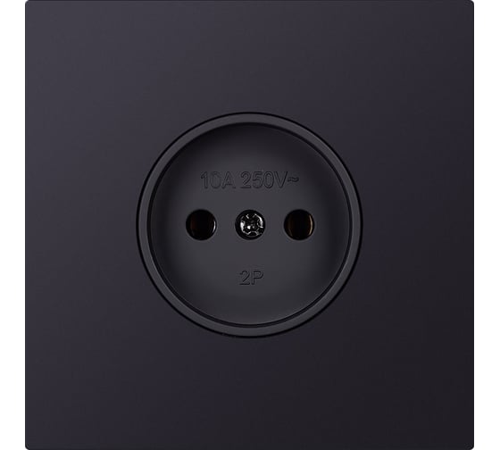 Розетка одноместная SMARTBUY без заземления независимая 10А черная акрил Альтаир SBE-i11ba-10-S1-N 1