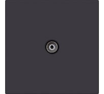 Розетка телевизионная SMARTBUY 1-местная 75Ом 5-862МГц независимая 10А черная Альтаир SBE-i11b-S1-TV