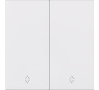 Выключатель проходной 2-клавишный SMARTBUY независимый 10А белый Альтаир SBE-i11w-10-SW22-0