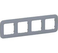 Рамка 4-местная IEK FLITE РУ-4-А-ФлМ маренго FI-M42-31-20-K35