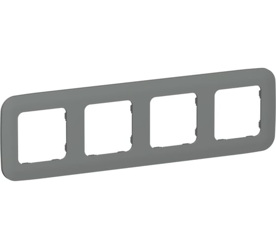 Рамка 4-местная IEK FLITE РУ-4-А-ФлМА мокрый асфальт FI-M42-31-20-K80 1