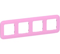 Рамка 4-местная IEK FLITE РУ-4-А-ФлПр пурпурный FI-M42-31-20-K99