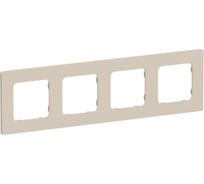 Рамка 4-местная IEK FLITE РУ-4-К-ФлЛ льняной FI-M42-32-20-K88