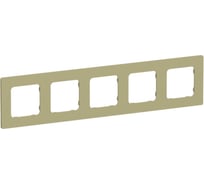 Рамка 5-местная IEK FLITE РУ-5-К-ФлО оливковый FI-M52-32-20-K26