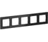 Рамка 5-местная IEK FLITE РУ-5-К-ФлЧ черный FI-M52-32-20-K02 1