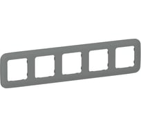 Рамка 5-местная IEK FLITE РУ-5-А-ФлМА мокрый асфальт FI-M52-31-20-K80