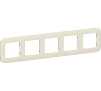 Рамка 5-местная IEK FLITE РУ-5-А-ФлСл сливочный FI-M52-31-20-K86