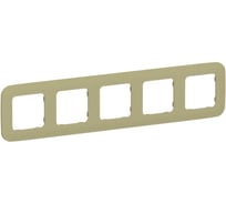 Рамка 5-местная IEK FLITE РУ-5-А-ФлО оливковый FI-M52-31-20-K26