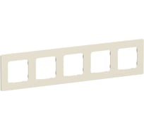 Рамка 5-местная IEK FLITE РУ-5-К-ФлСл сливочный FI-M52-32-20-K86