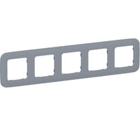 Рамка 5-местная IEK FLITE РУ-5-А-ФлМ маренго FI-M52-31-20-K35