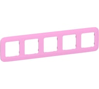 Рамка 5-местная IEK FLITE РУ-5-А-ФлПр пурпурный FI-M52-31-20-K99