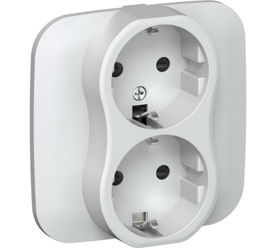 Розетка 2-я IEK FLITE с заземлением с защитными шторками безвинтовое крепление 16А РСш12-1-А-ФлЖ жемчуг FI-R24A-16-1-K36 1
