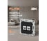 Розетка 2-я компьютерная IEK FLITE RJ45 кат.6 UTP РК6-2-0-ФлЧ черный FI-K22-2-K02 2