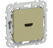 Розетка HDMI IEK FLITE РШДМА-ФлО оливковый FI-H10-K26