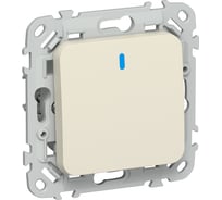Выключатель 1-клавишный с индикацией IEK FLITE 10А ВС11-1-1-ФлСл сливочный FI-V10-1-10-1-K86