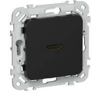 Розетка HDMI IEK FLITE РШДМА-ФлЧ черный FI-H10-K02