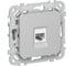 Розетка компьютерная IEK FLITE RJ45 кат.5Е UTP РК5е-1-0-ФлА алюминий FI-K12-1-K47 1