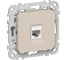 Розетка компьютерная IEK FLITE RJ45 кат.6 UTP РК6-1-0-ФлЛ льняной FI-K12-2-K88 1