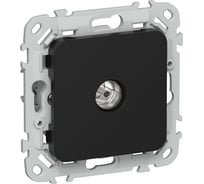 Розетка TV IEK FLITE экранированная оконечная тип M РТВм-1-1-1-ФлЧ черный FI-A13-O-K02