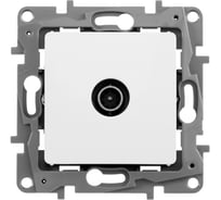 Розетка TV IEK ETIKA тип звезда, белый 672251