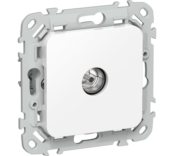 Розетка TV IEK FLITE экранированная оконечная тип M РТВм-1-1-1-ФлБ белый FI-A13-O-K01 1