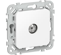 Розетка TV IEK FLITE экранированная проходная тип M РТВм-1-1-2-ФлБ белый FI-A13-P-K01