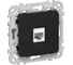 Розетка компьютерная IEK FLITE RJ45 кат.6 UTP РК6-1-0-ФлЧ черный FI-K12-2-K02 1