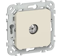 Розетка TV IEK FLITE экранированная оконечная тип M РТВм-1-1-1-ФлСл сливочный FI-A13-O-K86