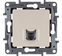 Розетка телефонная IEK ETIKA RJ11 слоновая кость 672340