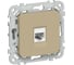Розетка компьютерная IEK FLITE RJ45 кат.6 UTP РК6-1-0-ФлХ хаки FI-K12-2-K59 1