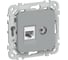 Розетка двойная IEK FLITE RJ45/TV кат.5Е UTP РКТВ5е-2-0-ФлС серый FI-AK22-1-K03 1