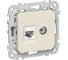Розетка двойная IEK FLITE RJ45/TV кат.5Е UTP РКТВ5е-2-0-ФлСл сливочный FI-AK22-1-K86 1