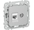 Розетка двойная IEK FLITE RJ45/TV кат.5Е UTP РКТВ5е-2-0-ФлА алюминий FI-AK22-1-K47 1