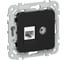 Розетка двойная IEK FLITE RJ45/TV кат.5Е UTP РКТВ5е-2-0-ФлЧ черный FI-AK22-1-K02 1