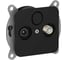 Розетка двойная IEK FLITE TV+SAT экр. оконечная РТВс-2-1-1-ФлЧ черный FI-AF23-O-K02 1
