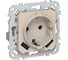 Розетка IEK FLITE с заземляющим контактом и шторками, 16А USB AA 3,1А б/к РСЮша11-1-ФлЛ льняной FI-R14-16-1-U21-D31-K88 1
