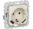 Розетка IEK FLITE с заземляющим контактом и шторками, 16А USB AA 3,1А б/к РСЮша11-1-ФлСл сливочный FI-R14-16-1-U21-D31-K86 1