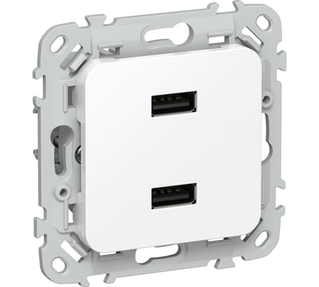 Розетка IEK FLITE USB AA 2,1А РЮ-2-ФлБ белый FI-U21-D31-K01