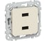 Розетка IEK FLITE USB AA 2,1А РЮ-2-ФлСл сливочный FI-U21-D31-K86 1