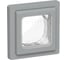 Рамка IEK FLITE 1-местная IP55 Рпро-1-55-ФлС серый FI-M10-32-55-K03 1