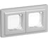 Рамка IEK FLITE 2-местная IP55 Рпро-2-55-ФлА алюминий FI-M20-32-55-K47 1