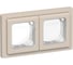 Рамка IEK FLITE 2-местная IP55 Рпро-2-55-ФлЛ льняной FI-M20-32-55-K88 1