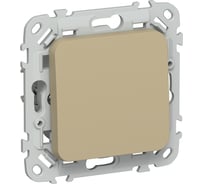 Выключатель IEK FLITE 1-клавишный, проходной, 10А ВС61-1-0-ФлХ хаки FI-V12-0-10-1-K59