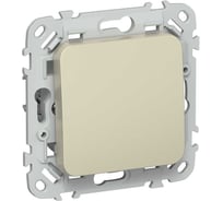 Выключатель IEK FLITE 1-клавишный, проходной, 10А ВС61-1-0-ФлШ шампань FI-V12-0-10-1-K37