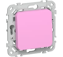 Выключатель IEK FLITE 1-клавишный, проходной, 10А ВС61-1-0-ФлПр пурпурный FI-V12-0-10-1-K99