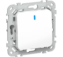 Выключатель IEK FLITE 1-клавишный, проходной, с индикацией 10А ВС61-1-1-ФлБ белый FI-V12-1-10-1-K01