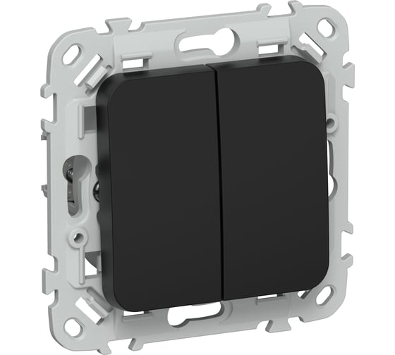 Выключатель для жалюзи IEK FLITE 10А ВЖ52-2-0-ФлЧ черный FI-V15-0-10-1-K02 1