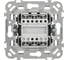 Выключатель IEK FLITE 2-клавишный, 10А ВС12-1-0-ФлС серый FI-V20-0-10-1-K03 3