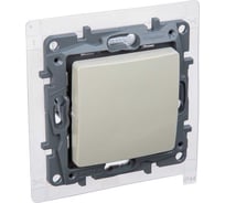 Переключатель IEK ETIKA 1-клавишный сх6 10АХ IP44 б/к слоновая кость 672307